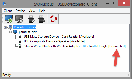 USB over network software